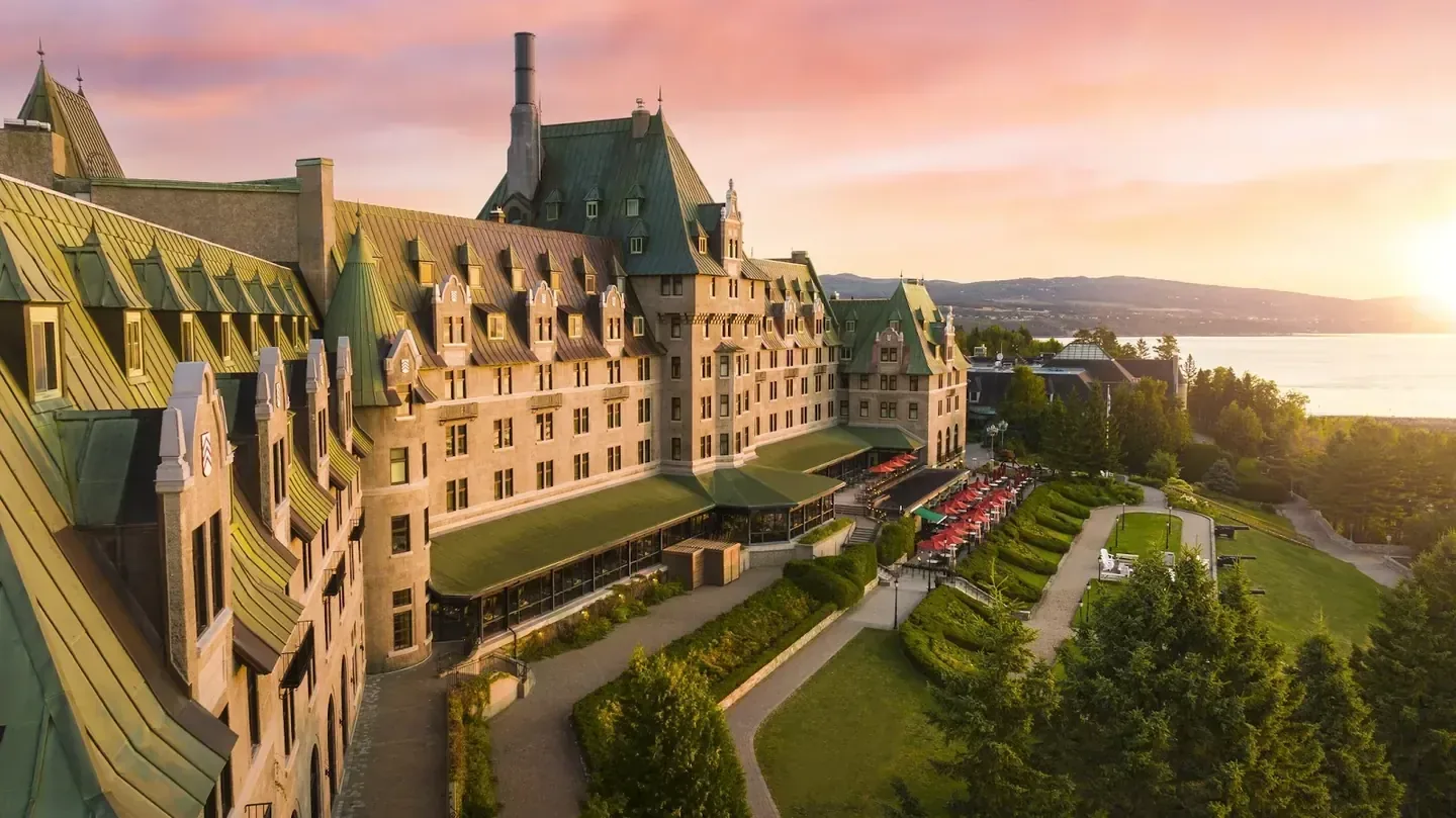 Historic resort hotel facade